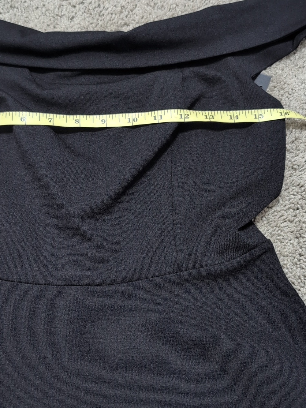 Lulus Off The Shoulder Skater Fit And Flare Dress Black Size Medium New - Picture 9 of 13